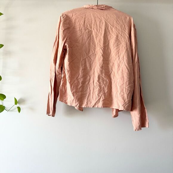 Aritzia Wilfred Free Aperitif Linen Top Pink Women's S‎ - Picture 4 of 4